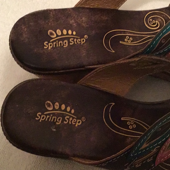 Spring Step Wedge Heel Slides - Picture 4 of 6